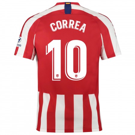 Billiga Fotbollströjor Atlético Madrid CORREA 10 Hjemma tröja 2019/20 Kortärmad
